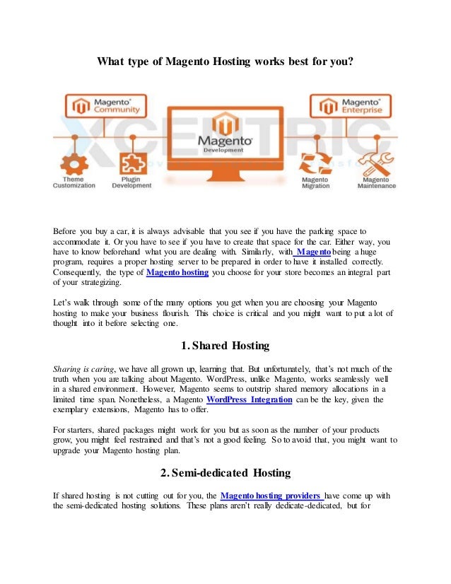 What Type Of Magento Hosting Works Best For You Images, Photos, Reviews