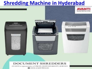 Shredding Machine in Hyderabad
 