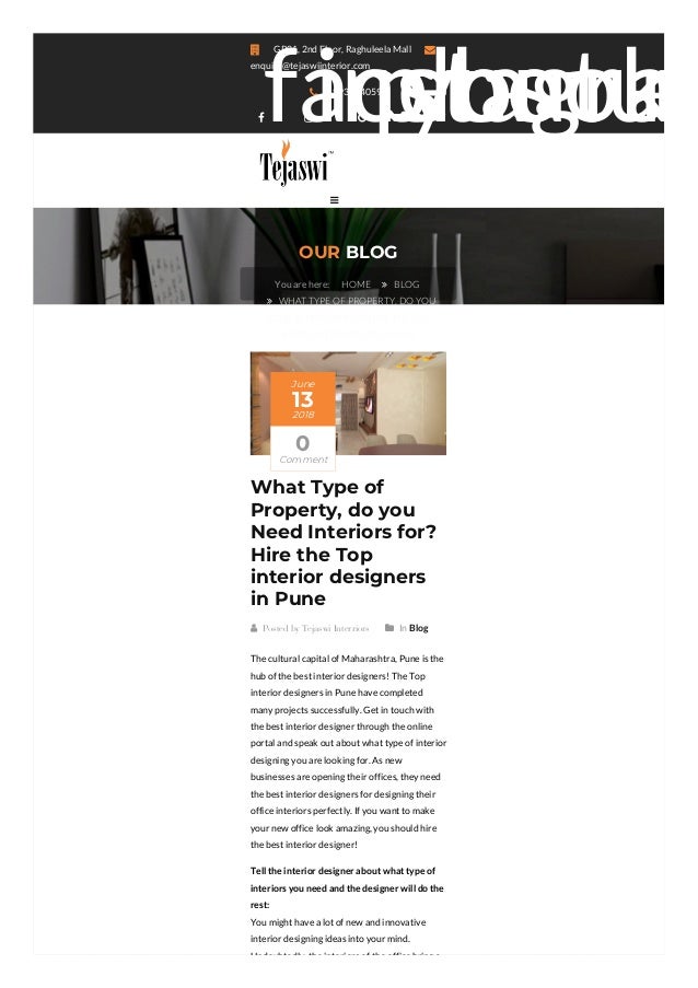 What Type Of Property Do You Need Interiors For Hire The Top Interio