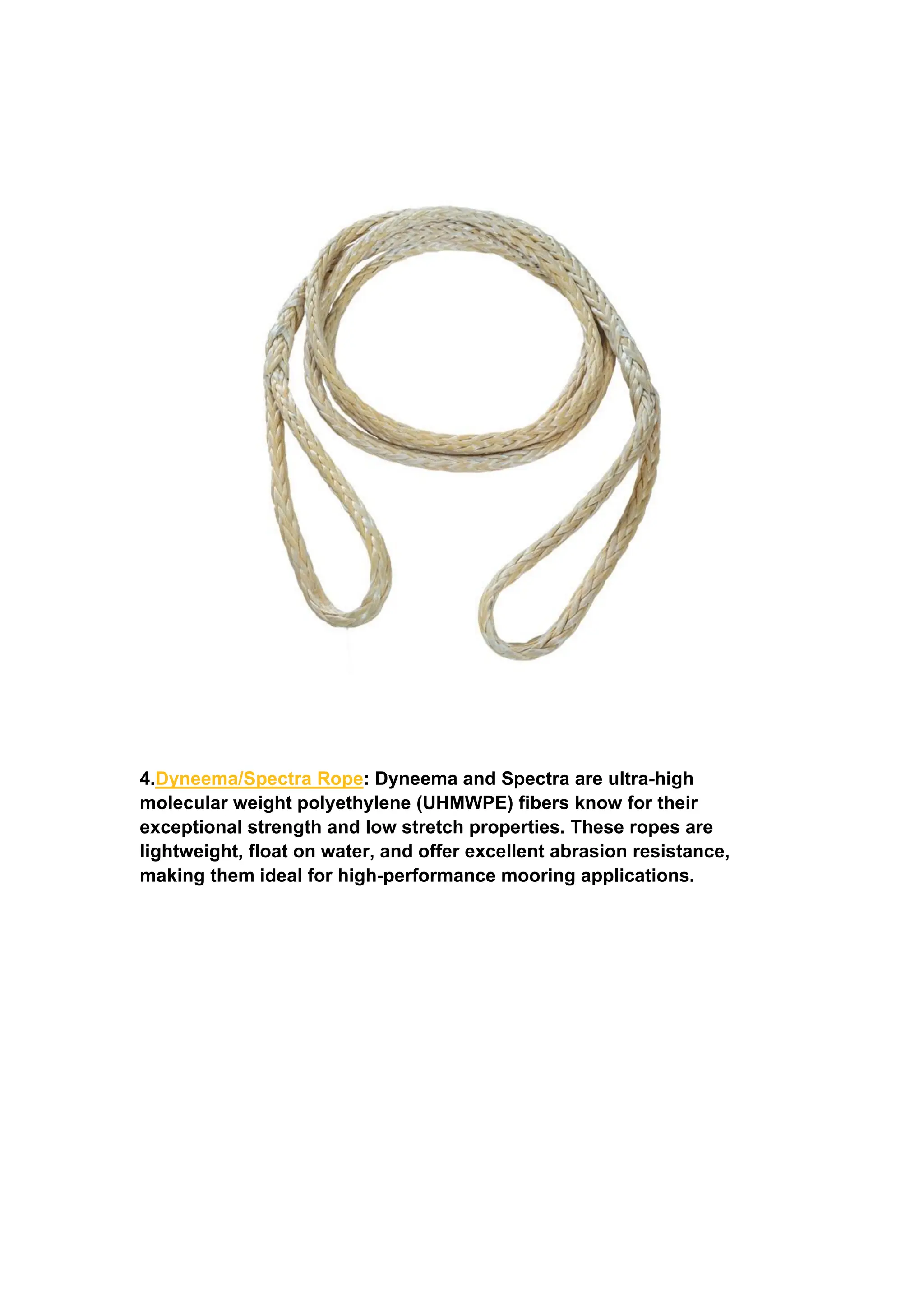 What type of rope is best for mooring lines？ | PDF
