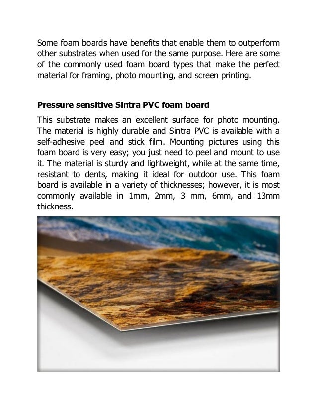 What Types of Foam Board are perfect for Framing, Photo Mounting, and