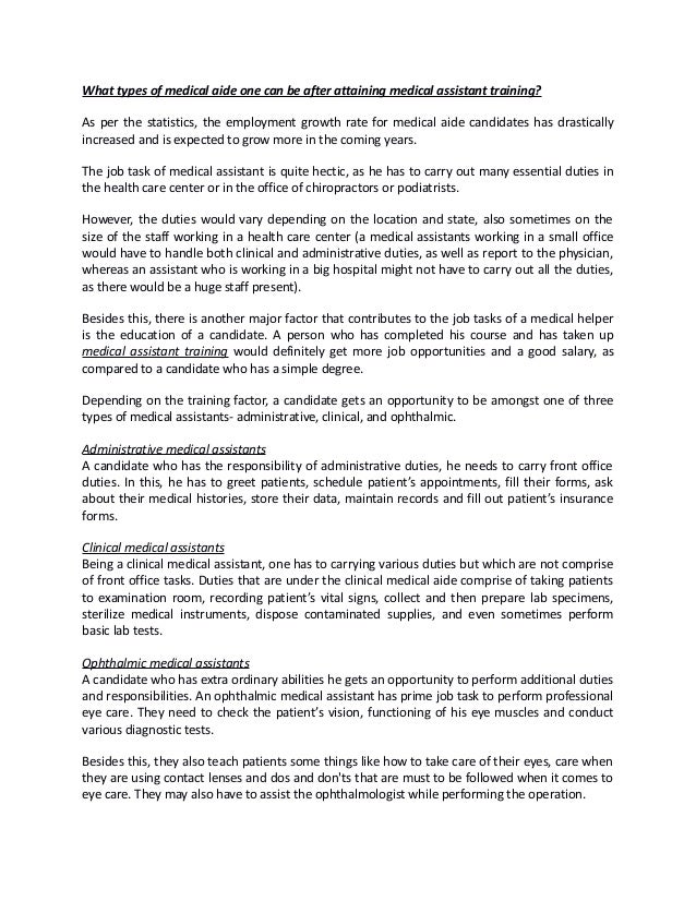 medical assistant administrative duties