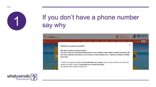 If you don’t have a phone number
say why1
 