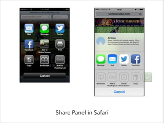 Share Panel in Safari

 