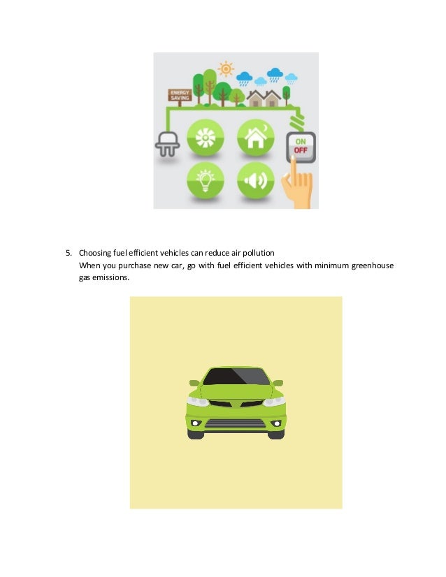 What we can do to reduce air pollution from automobiles and engines