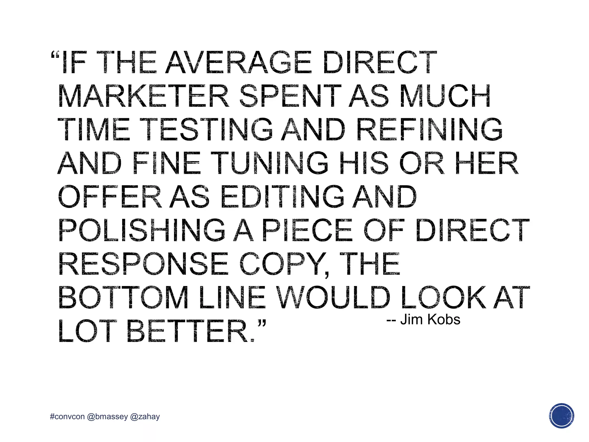 #convcon @bmassey @zahay
-- Jim Kobs
 