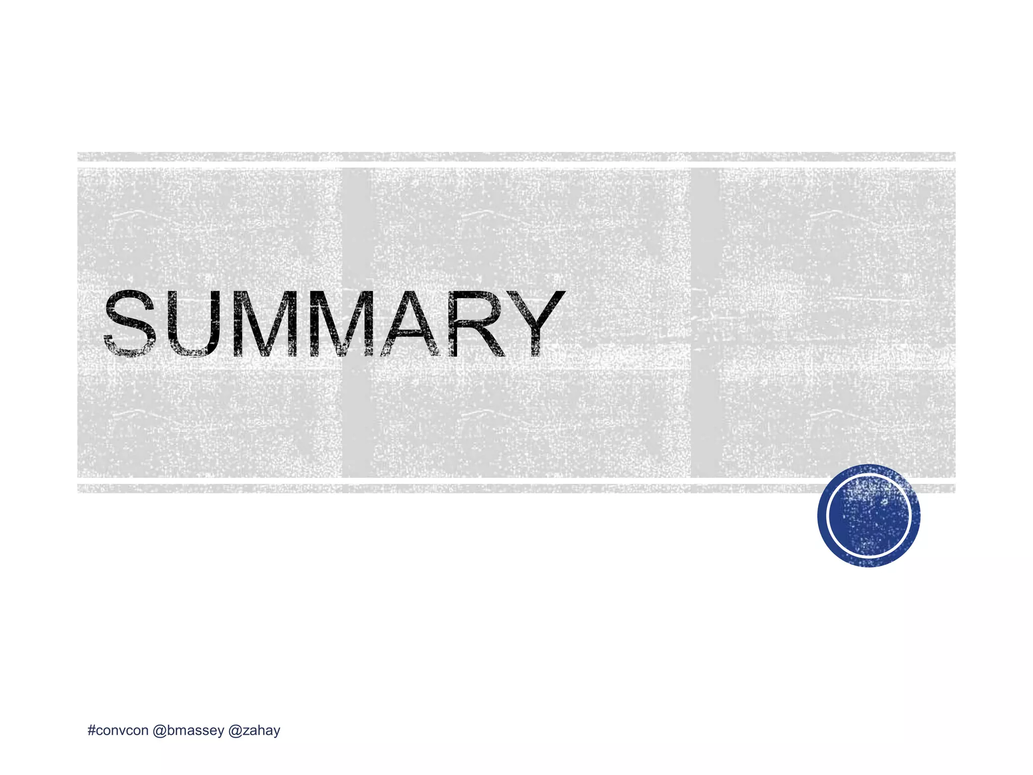 #convcon @bmassey @zahay
 