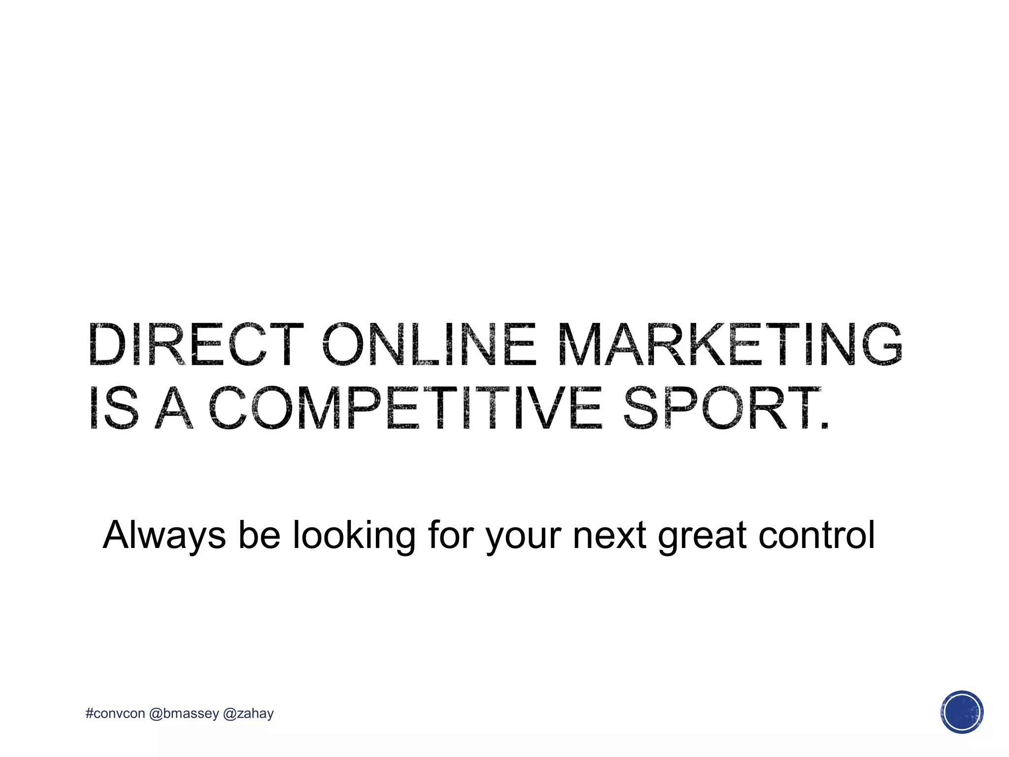 #convcon @bmassey @zahay
Always be looking for your next great control
 