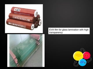 EVA film for glass lamination with high
transparency