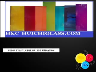 color eVa film for Galss lamination