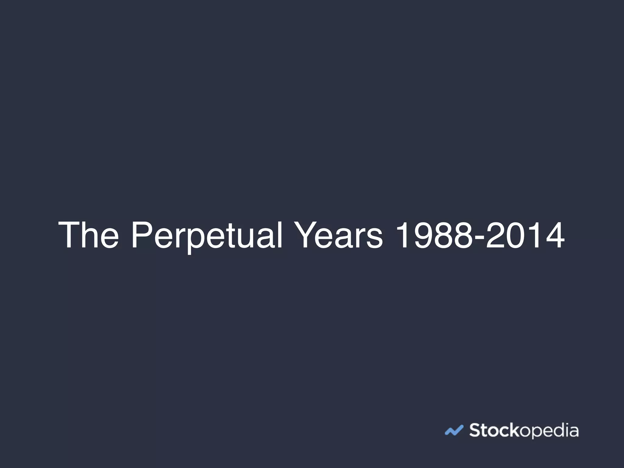 The Perpetual Years 1988-2014
 