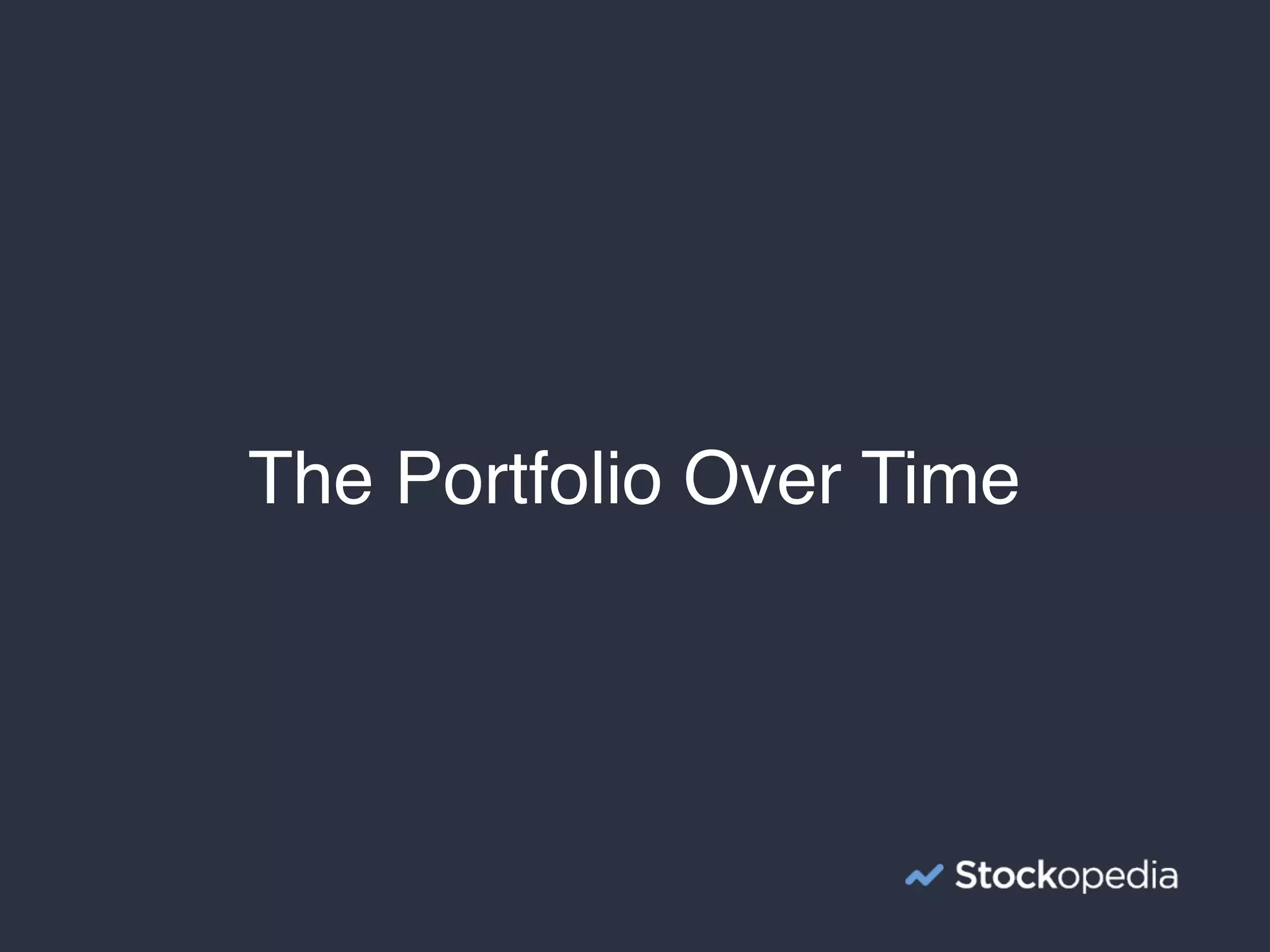 The Portfolio Over Time
 