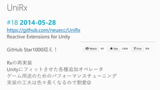 #18 2014-05-28
https://github.com/neuecc/UniRx
 