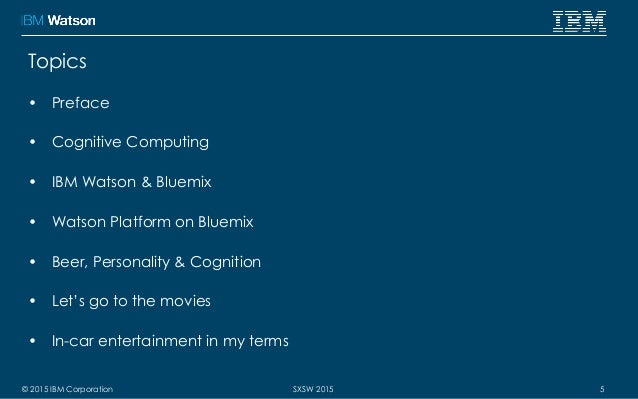 Ibm watson bluemix Ibm watson bluemix