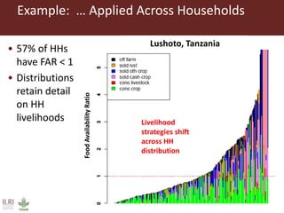 What works where for which farm household: Estimated effects of different interventions on food availability across household distributions in East and West Africa