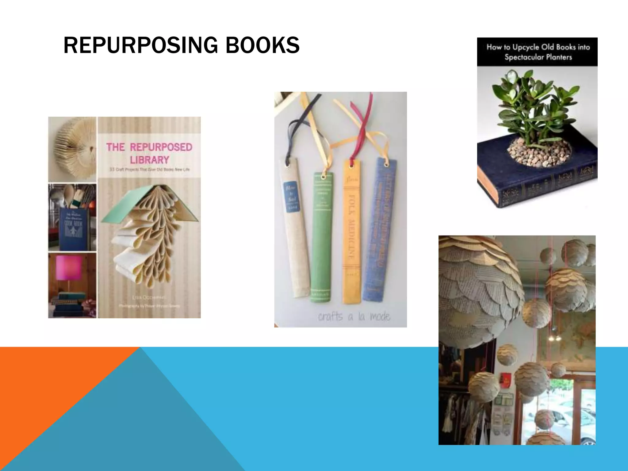 REPURPOSING BOOKS
 