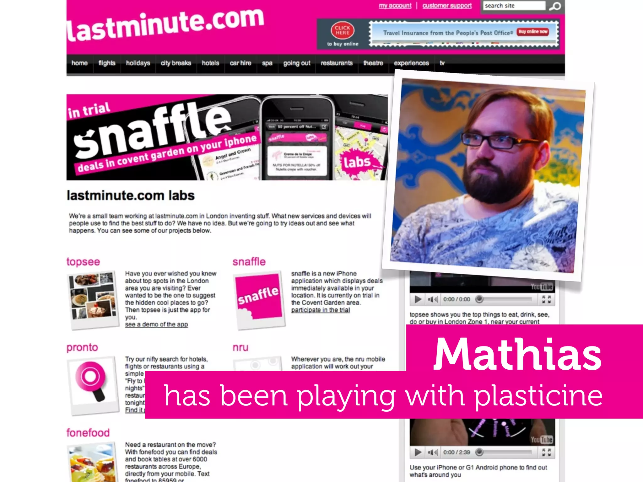 Mathias
has been playing with plasticine
 