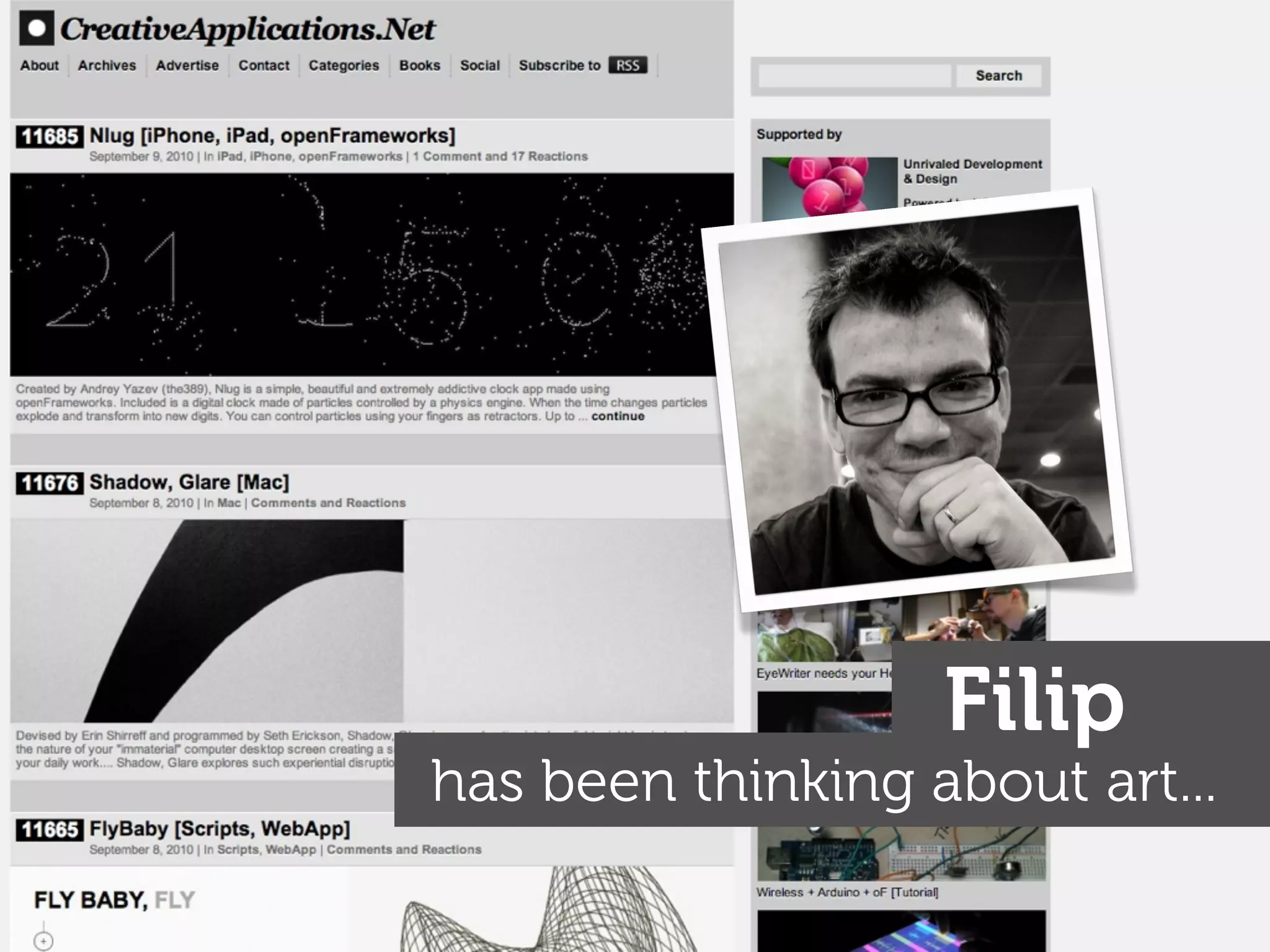 Filip
has been thinking about art...
 