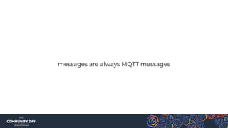 messages are always MQTT messages
 