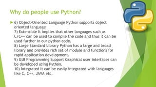 introduction to Python (for beginners) | PPT