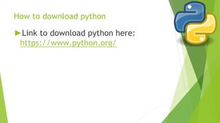 introduction to Python (for beginners) | PPT