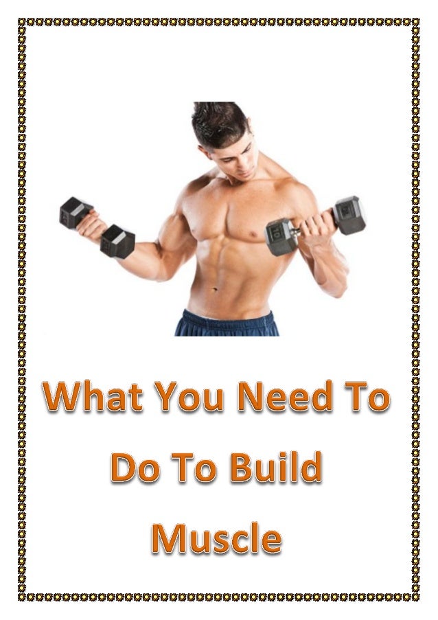 What you need to do to build muscle