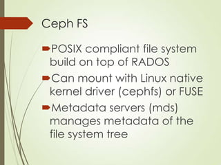 Posix Tree What you need to know about ceph | PPTX
