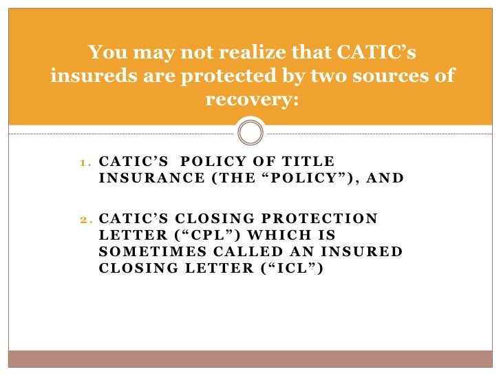 What You Need To Know About Closing Protection Letters (Final)