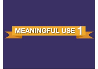 What you need to know about meaningful use stage 1