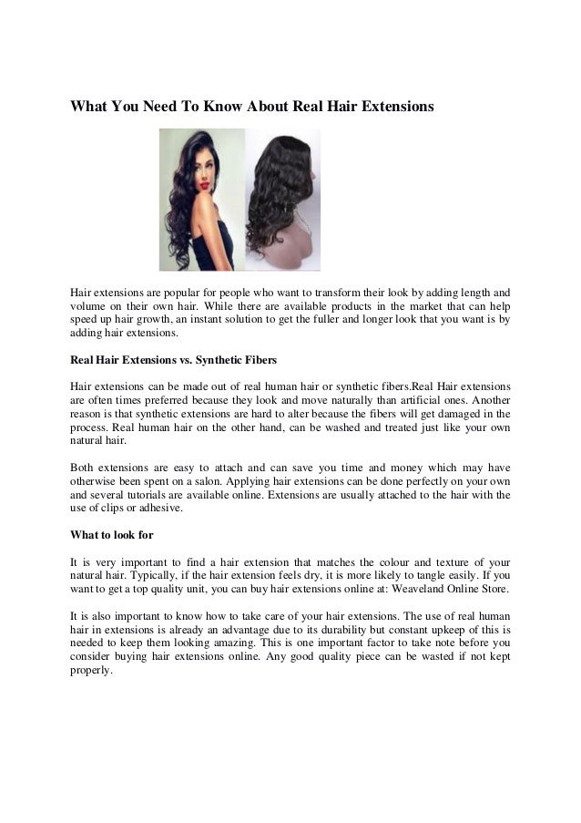 What You Need To Know About Real Hair Extensions