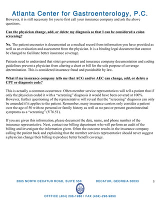 Screening Colonoscopy - What you need to know | PDF | Free Download