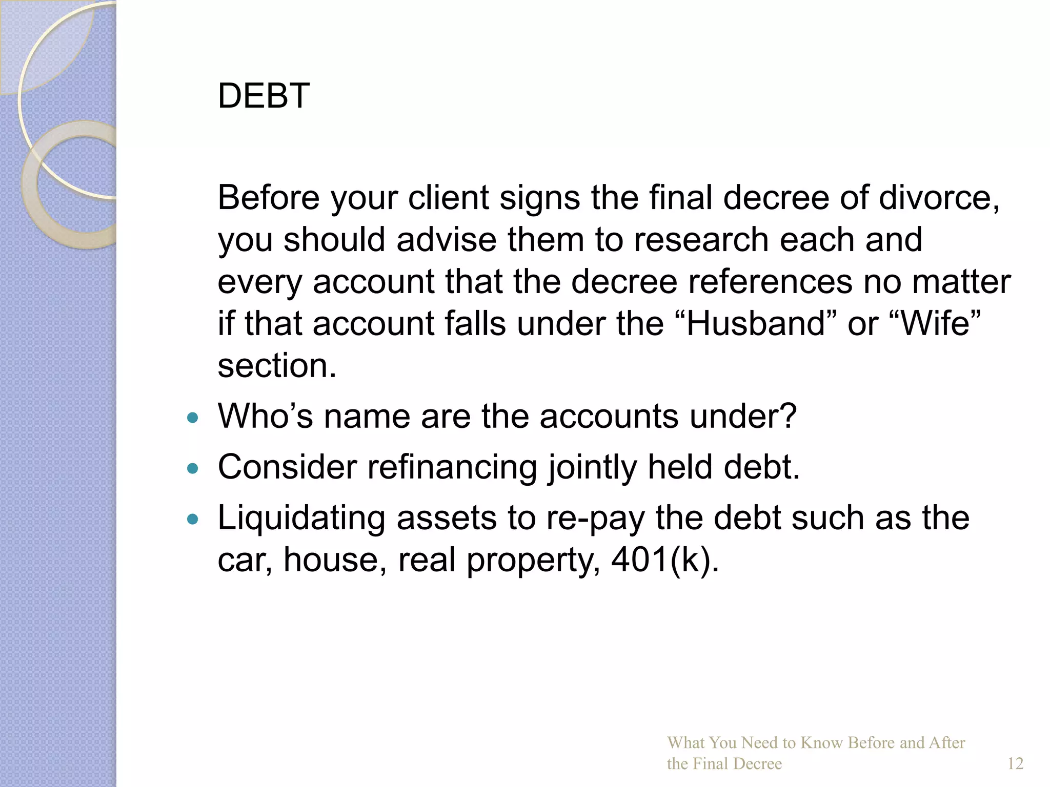 What You Need to Know Before and After the Final Decree | PPTX ...