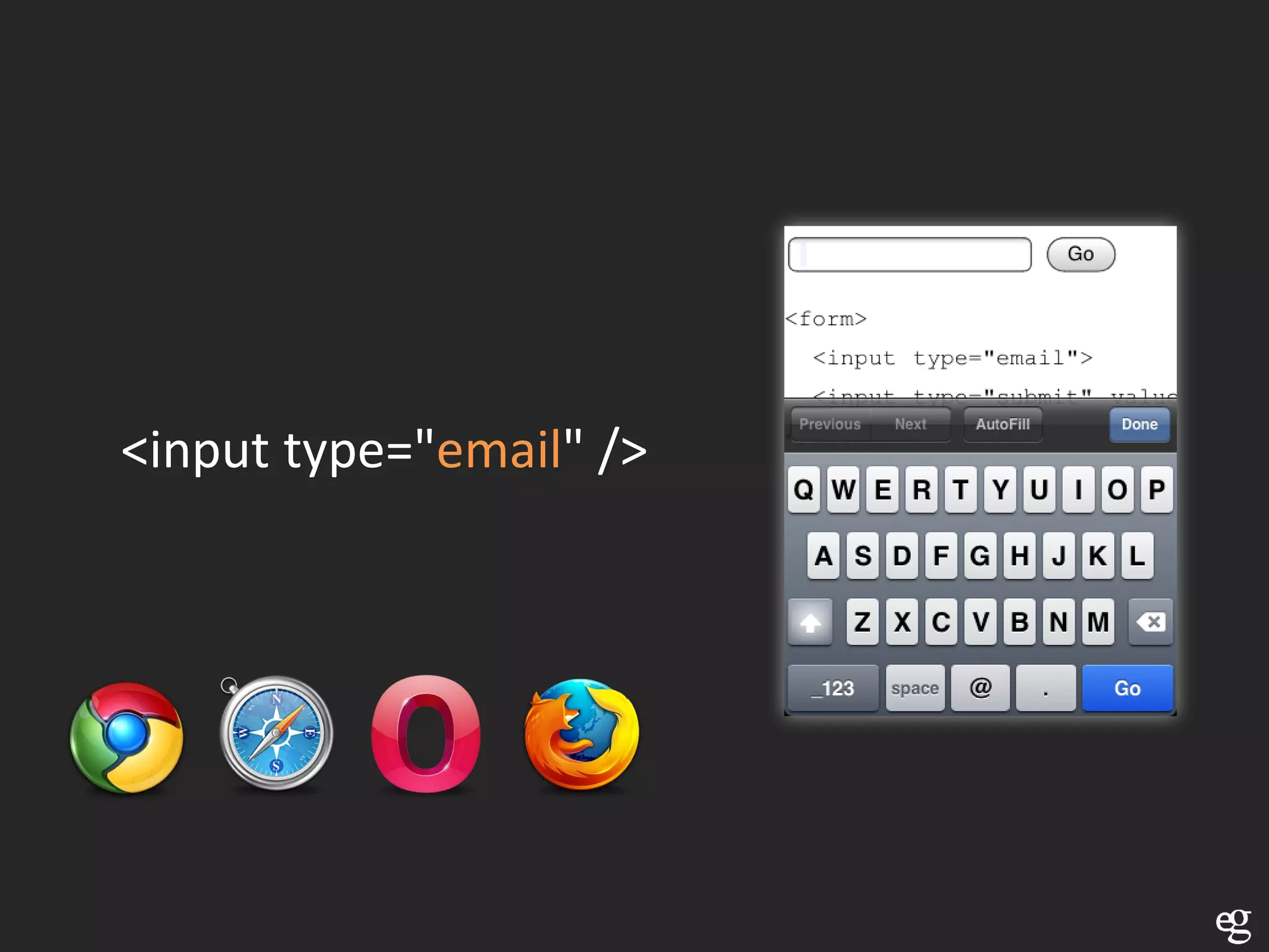 <input type="email" />
 