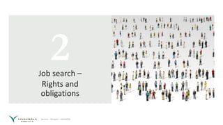 Service – Respect – Reliability
2
Job search –
Rights and
obligations
 