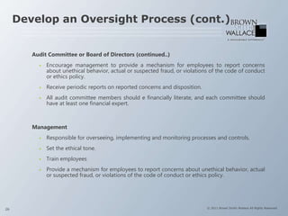 audit committee oversight process