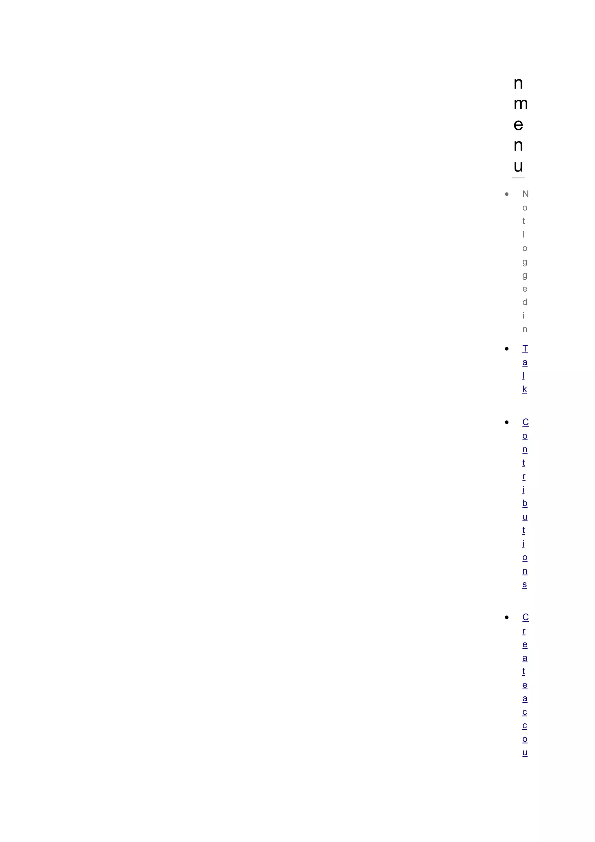 n
m
e
n
u
 N
o
t
l
o
g
g
e
d
i
n
 T
a
l
k
 C
o
n
t
r
i
b
u
t
i
o
n
s
 C
r
e
a
t
e
a
c
c
o
u
 