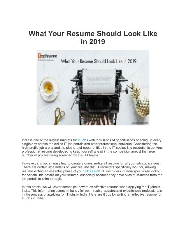 what your resume should look like in 2019 what your resume should look like