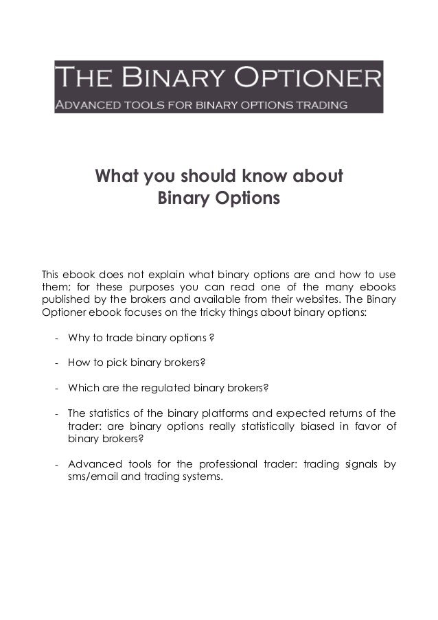 Binary options know how