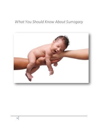 1
What You Should Know About Surrogacy
 