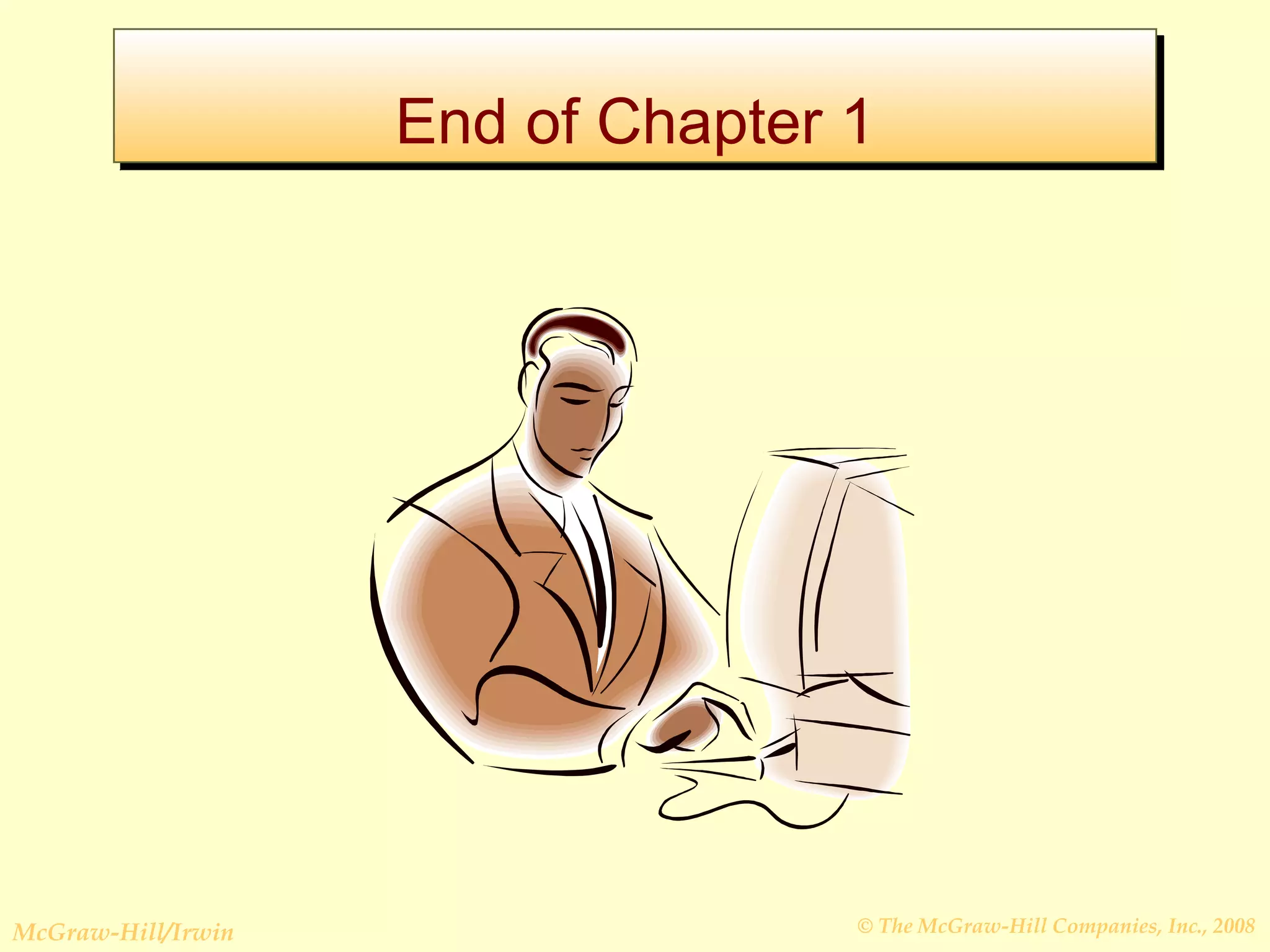End of Chapter 1 