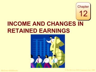 © The McGraw-Hill Companies, Inc., 2008McGraw-Hill/Irwin
INCOME AND CHANGES IN
RETAINED EARNINGS
Chapter
12
 
