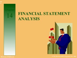 © The McGraw-Hill Companies, Inc., 2002McGraw-Hill/Irwin
Slide
4-1
FINANCIAL STATEMENT
ANALYSIS
Chapter
14
 