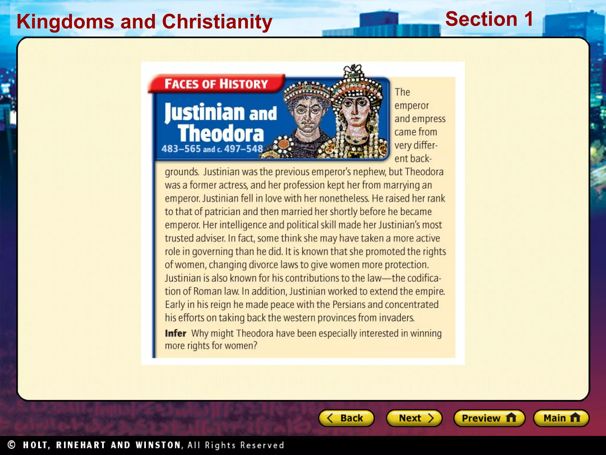 Kingdoms and Christianity

Section 1

 