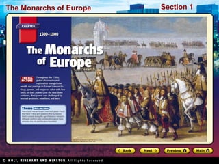 The Monarchs of Europe Section 1
 