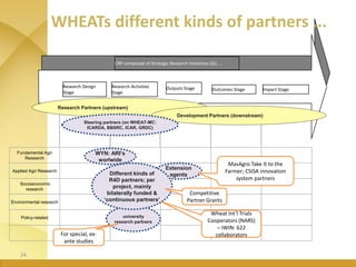 WHEAT - Presentation for Discussion with Donors and Partners - June 2013