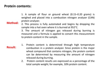 Wheat Analysis Process Wheat analysis | PPTX