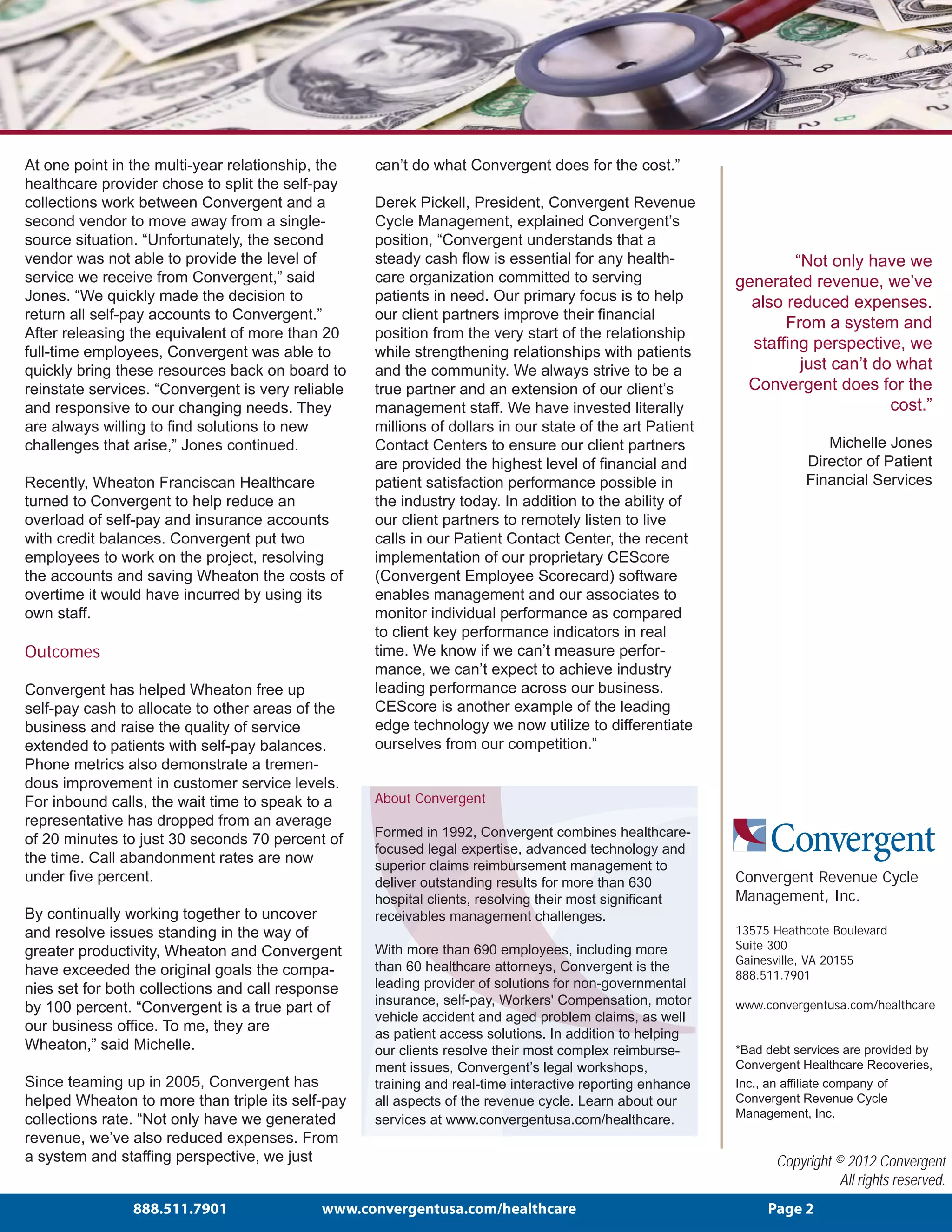 Wheaton Franciscan Healthcare Case Study PDF