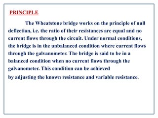 Wheatstone bridge | PPTX