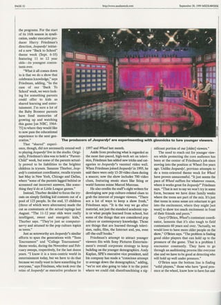 Behind-the-Scenes of "Jeopardy!" & "Wheel of Fortune" feature piece