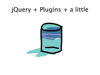 jQuery + Plugins + a little
 